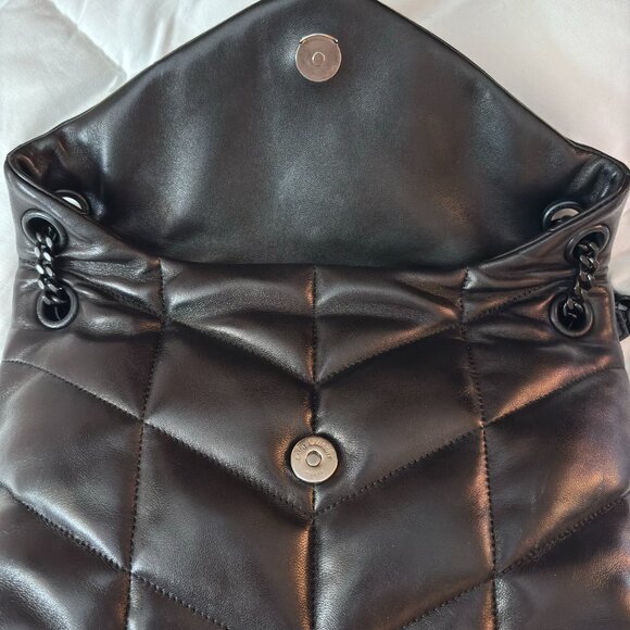 YSL lambskin black quilted shoulder bag - Picture 9 of 15
